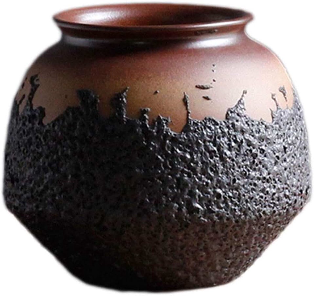 Ceramic Tea Room Aardewerk Bloemstuk Retro Ceramic Flower bloem vaas (Size : Style Two)