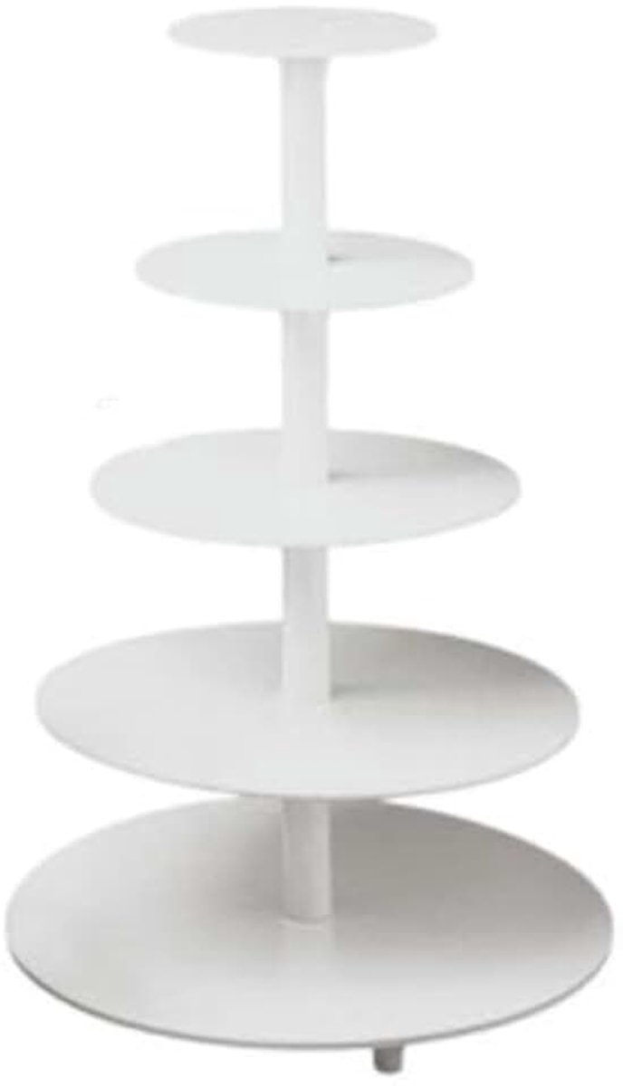 Taartstandaard van kunststof, 5 etages voor cake en taarten, taartdecoratie