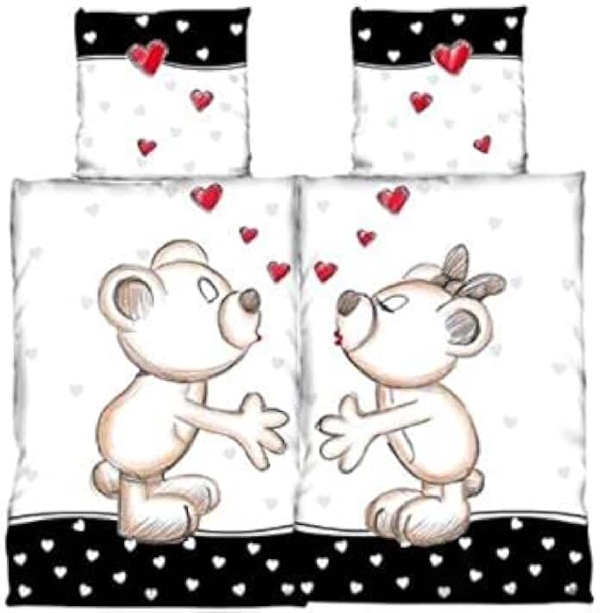 Beddengoed 135x200 cm 4-delig Fun Partner beddengoed Beerchen, 4021018
