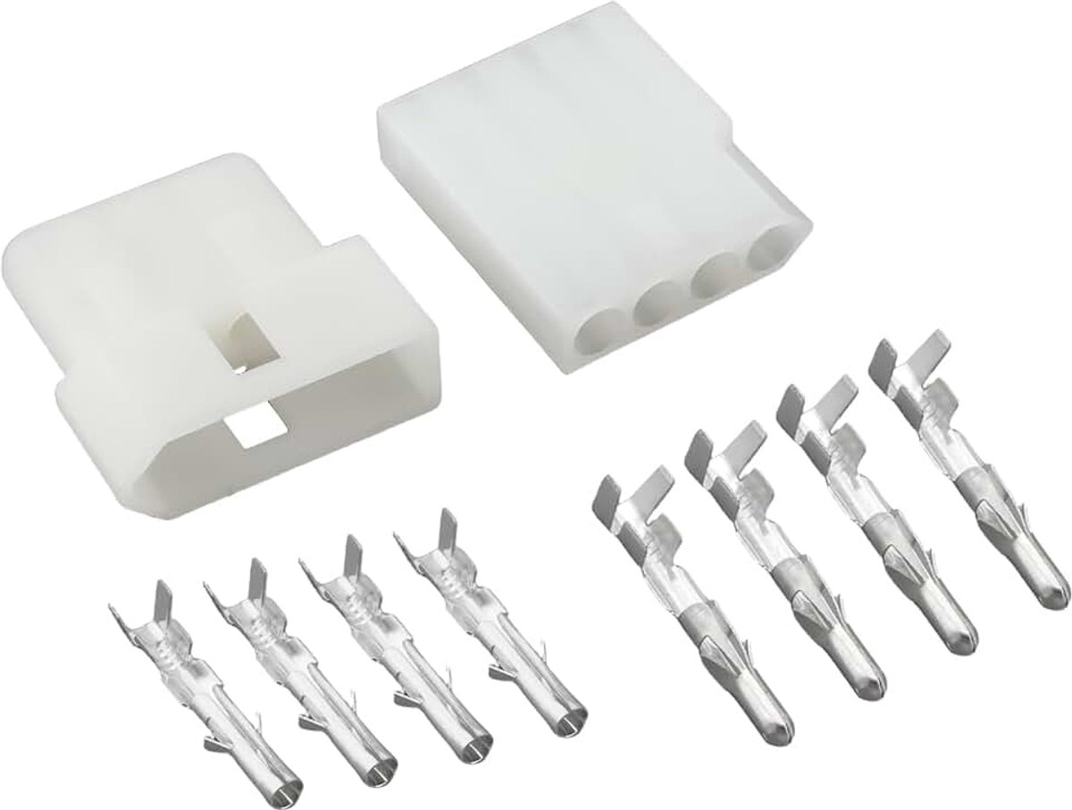 2 stks 4-pin Motorfiets Koplamp Mannelijke Vrouwelijke Connector Compatibel met KTM EXC LC4 125 200