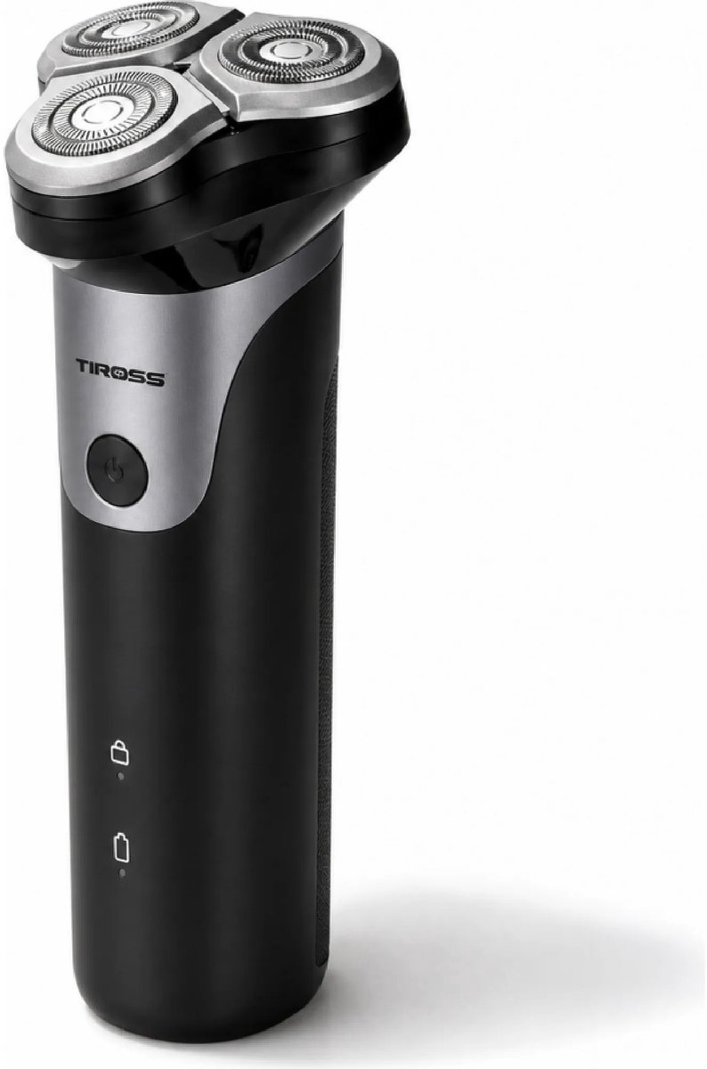 TIROSS Elektrisch scheerapparaat met 3 scheerkoppen en USB-C opladen