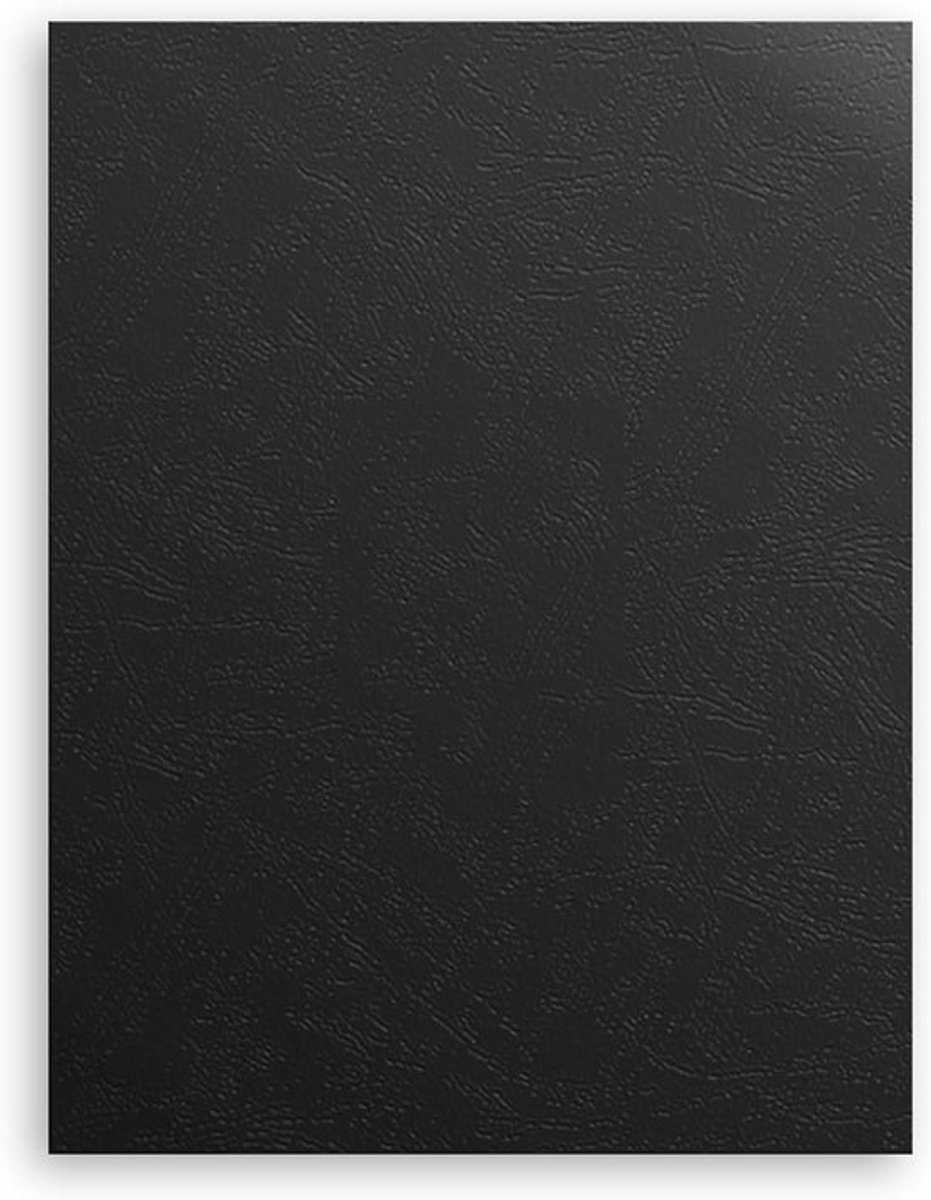 A4 Binding Sleeves in Zwart, 230g/m², Voor- en Achterzijde Bindhoezen, Verpakking van 100 Stuks voor Professionele Presentaties en Documenten