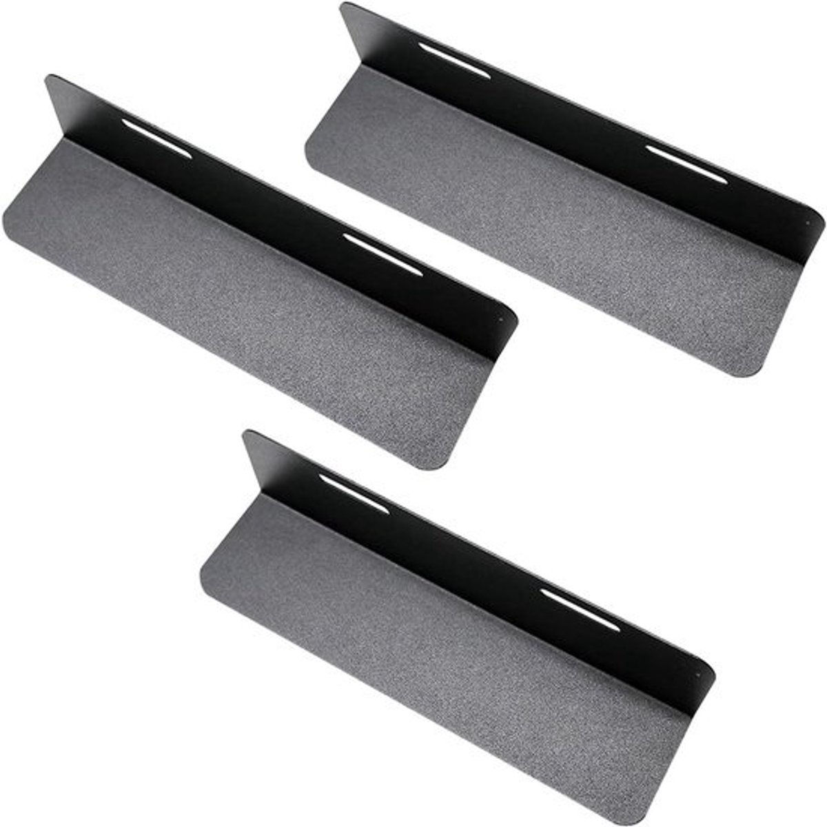 Organiser voor de kofferbak - set van 3 scheiders - 19 cm - zwart
