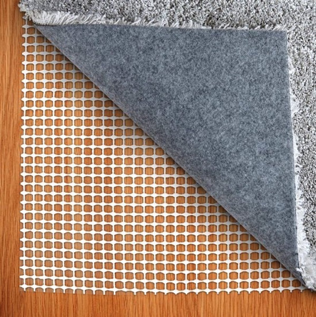 2X Antislipmat Antislipondertapijt Stopper Op maat gesneden tapijt van gaas 160*225CM