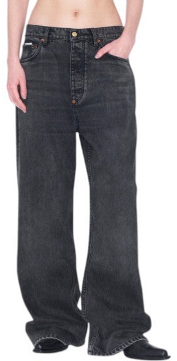 Eytys Echo Sulphur Ultra Baggy Fit Dames Jeanszwart Faded Unisex Rrp370 - 30