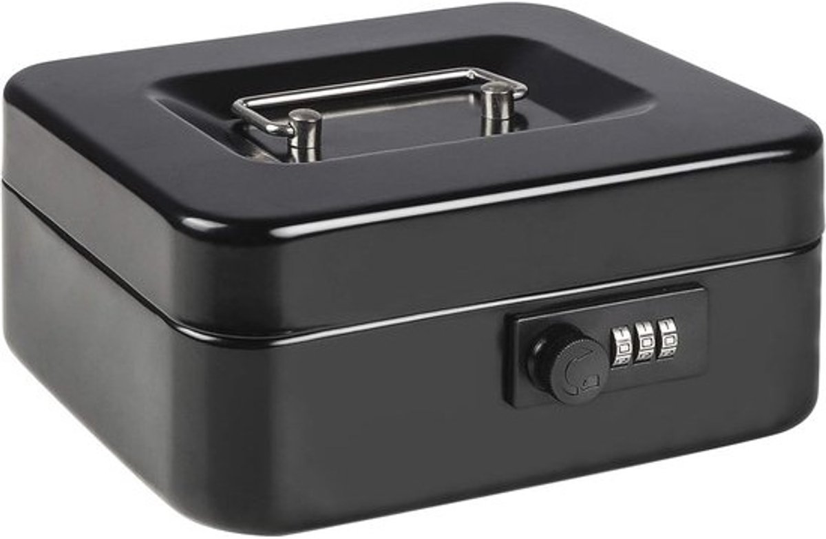Cash Box met Combinatieslot en Geldvak - Veiligheid Doos met Compartimenten