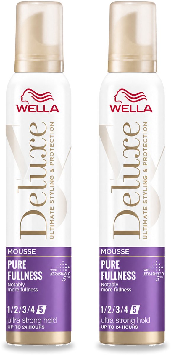 2 x Wella – Deluxe Pure Fullness – Haarmousse – 200 ml - Voordeelverpakking - 2 stuks