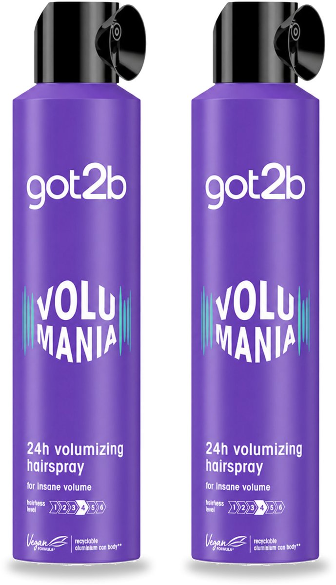 2 x Got2B - Haarspray - Volumania - 300 ml - Voordeelverpakking - 2 stuks