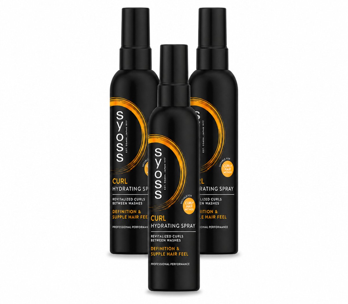 3 x Syoss - Curls - Haarspray - Veerkrachtige Krullen - 150 ml - Voordeelverpakking - 3 stuks