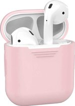 Siliconen Bescherm Hoesje Cover voor Apple AirPods 1 Case - Licht Roze
