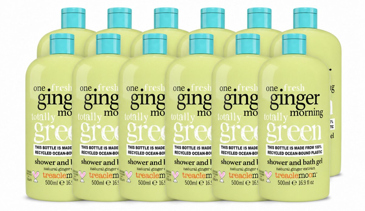 12 x Treaclemoon – Douchegel – One Ginger Morning – 500 ml - Voordeelverpakking - 12 stuks