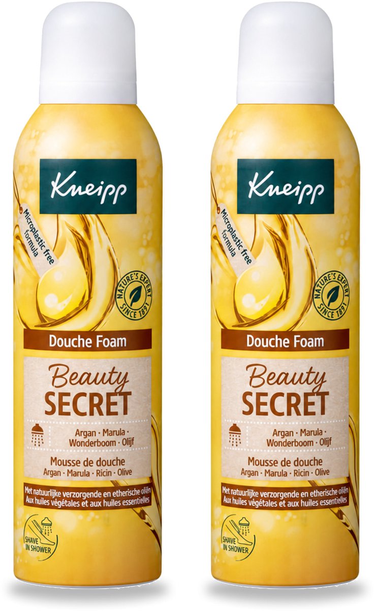2 x Kneipp - Douche schuim - Beauty Secret - 200 ml - Voordeelverpakking - 2 stuks