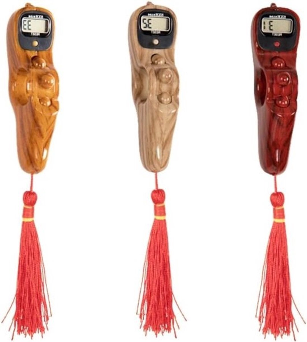 Drie stuks elektronische tasbih - Digitale teller voor meditatie, ontspanning en moslimgebed