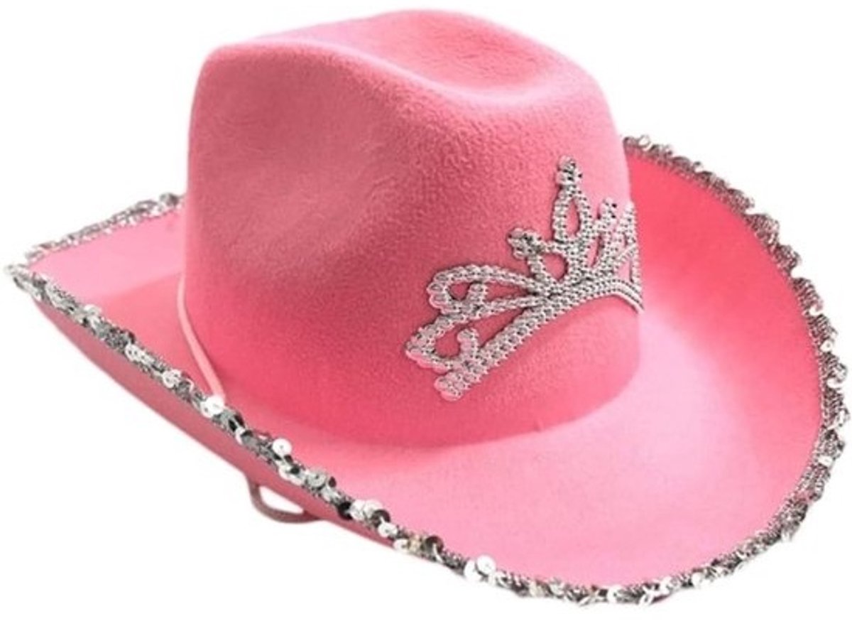 Cowboyhoed voor Vrouwen - Fluffy Feathers en Koord - Cosplay en Feestkleding