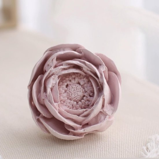 3 stuks kaarsvormen, siliconen, rozen, anjer, pioenroos, gietvormen, kaarsvormen om te gieten, bloemen, 3D (bloem roze) — afbeelding 2