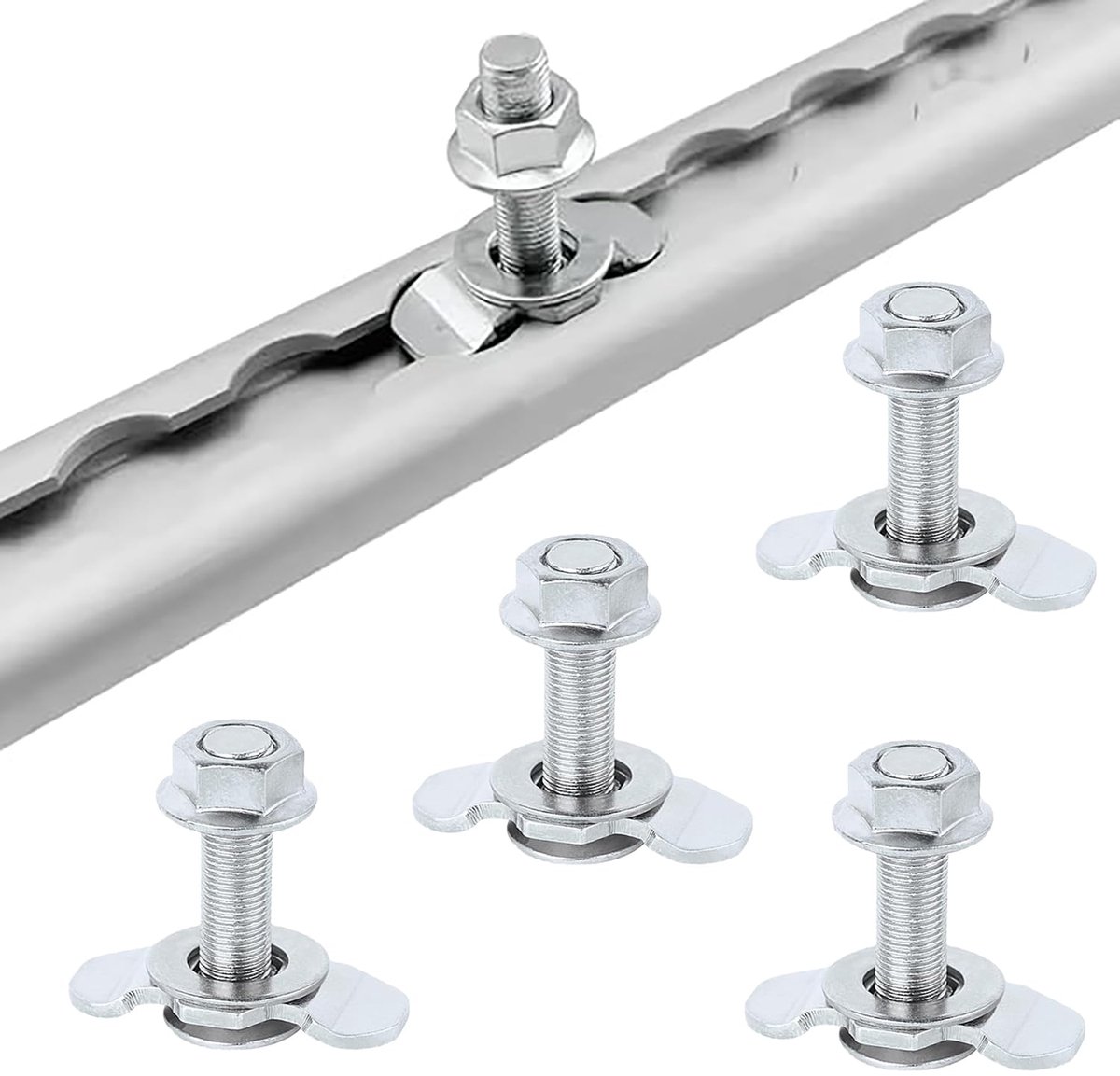 5 stuks M8 x 40 schroefdraadaccessoires, 40 mm, roestvrij staal, voor airline-rail, auto, motorfiets