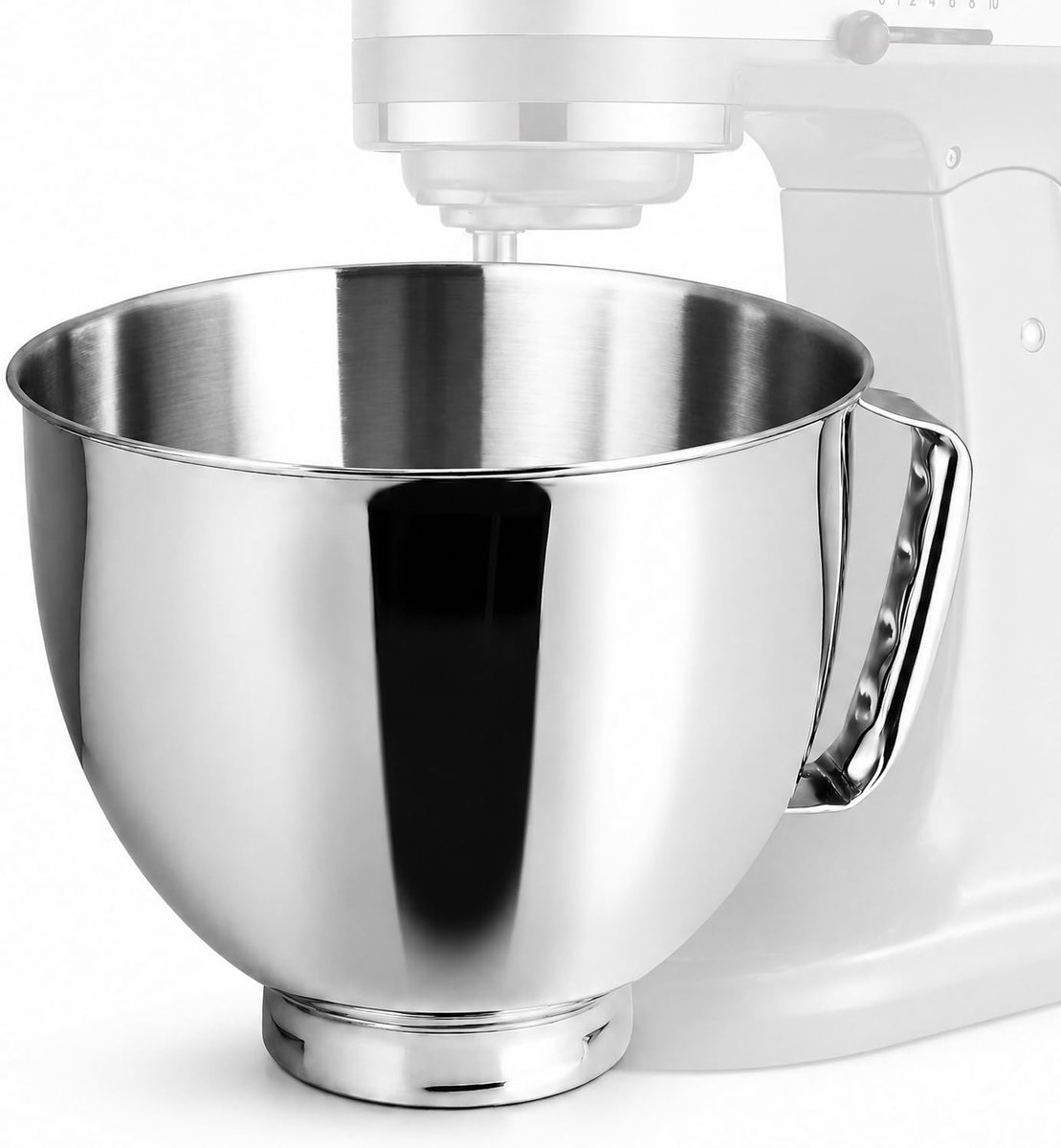 5 l roestvrijstalen mengkom met handvat voor 4,5-5 QT kantelkop