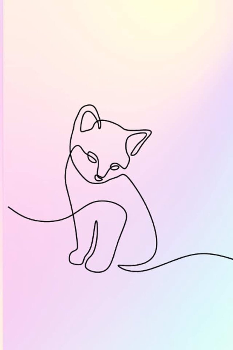 Multi-color Cat Notebook