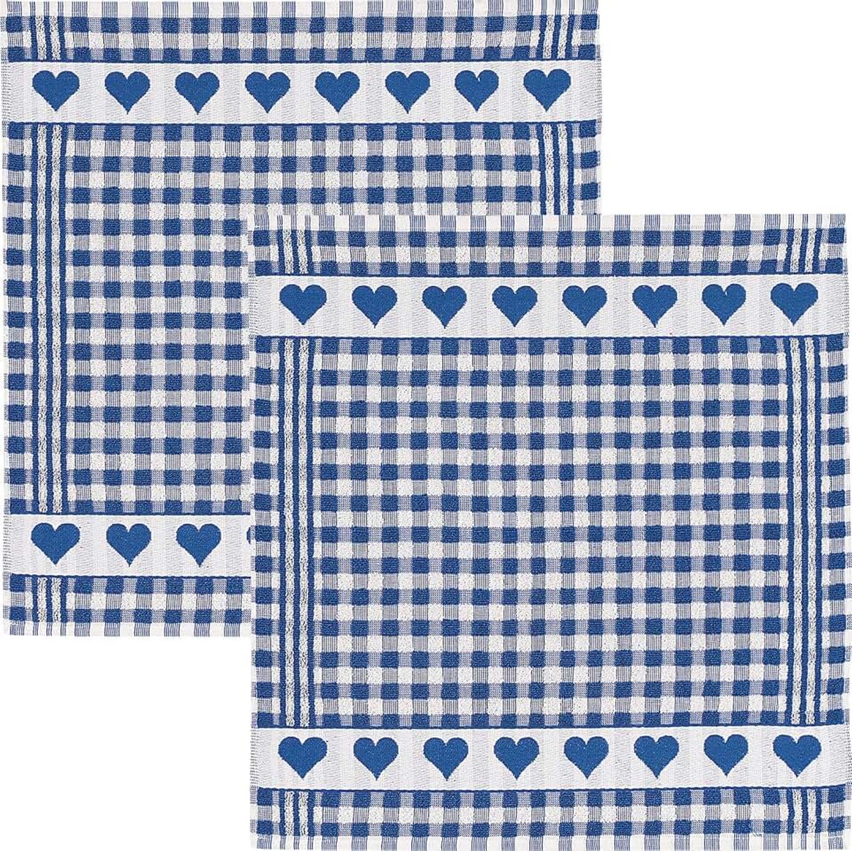 Theedoek pak van 2 badstof katoen jacquard