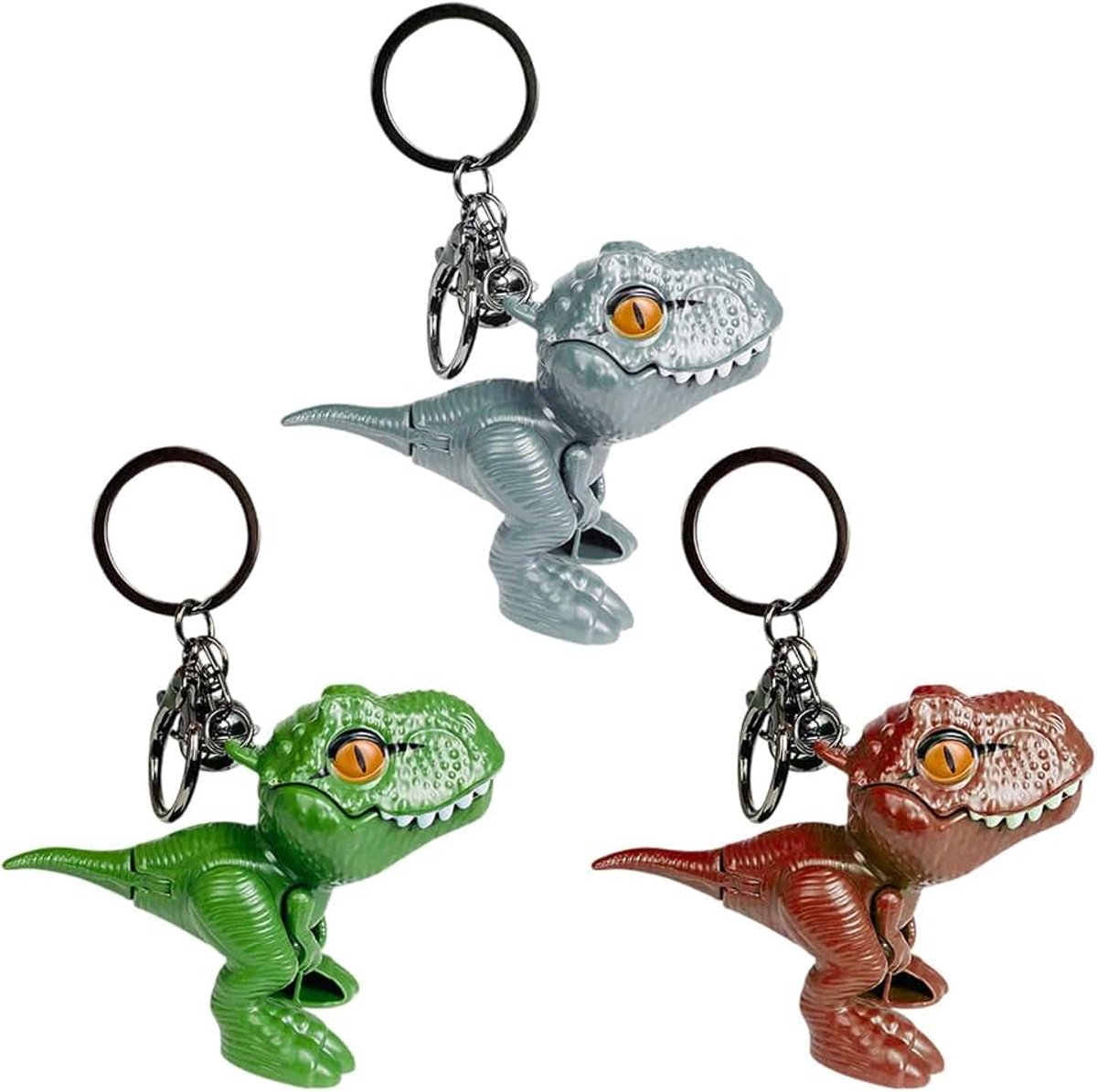 3 Stuks Dinosaurus Sleutelhanger, Creatieve En Leuke Sleutelhanger, Schattige Decoraties, Tassenhangers.