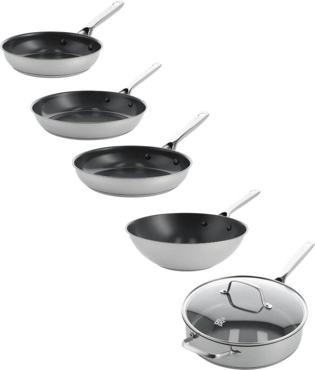 BK Sparkling coated 5pc ( 20+24+28+Hapjes 28cm + Wok)