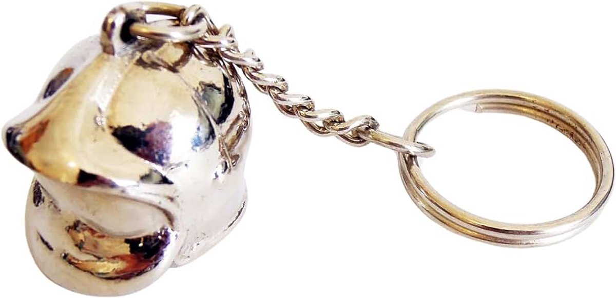 Brandweersleutelhanger, robuuste metalen hanger, brandweerhelm en andere motieven, perfect cadeau voor mannen en jongens