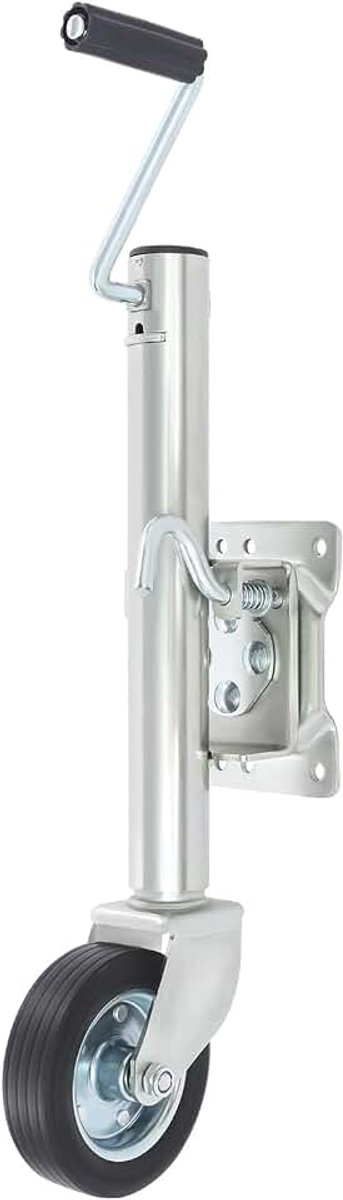 Aanhangers, boten, zware belasting, steunwiel met handgreep, 544 kg draagkracht, in hoogte verstelbaar, 15,2 cm wiel voor personenauto's en aan
