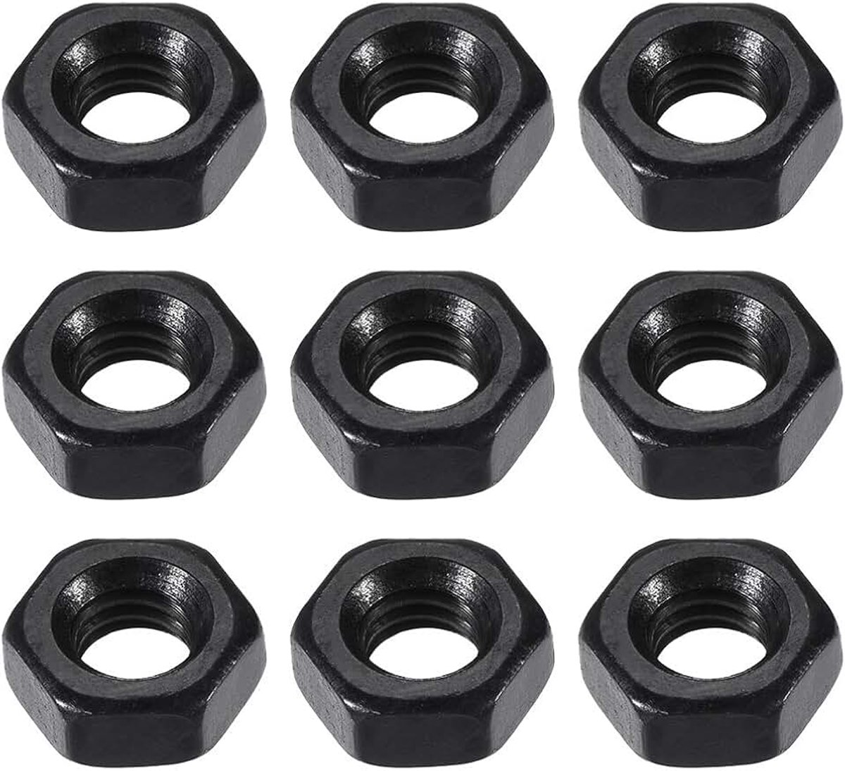 A16033100ux0565 M4 Carbon Steel Grade 8 zeshoek zeskantmoer zwart (Pack van 100)