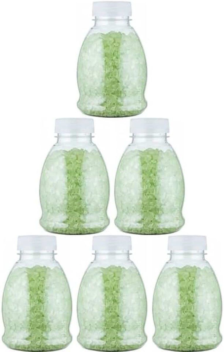 Badzout Eucalyptus 375 gram met transparante dop - 6 stuks