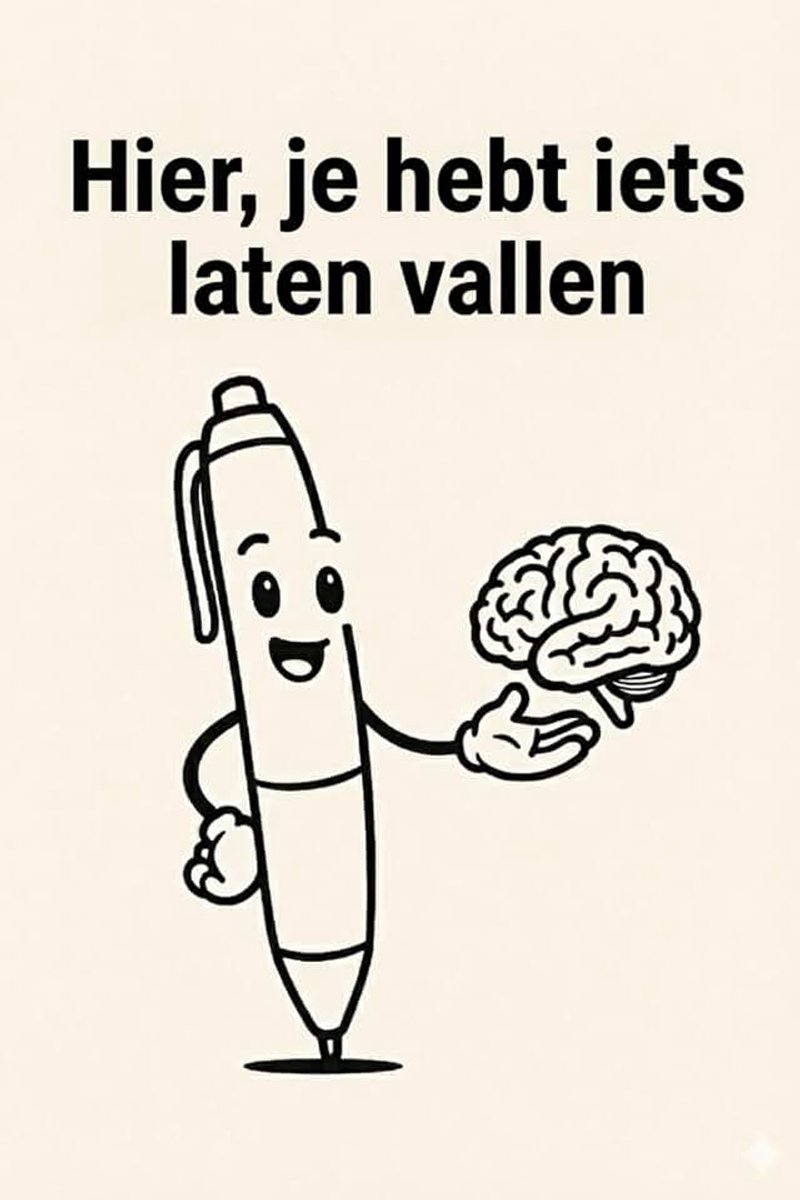 Moder Hier, je hebt iets laten vallen: Grappig notitieboek gelinieerd – Sarcastisch cadeau voor collega's, studenten en vrienden met zwarte humor – 120 pagina's
