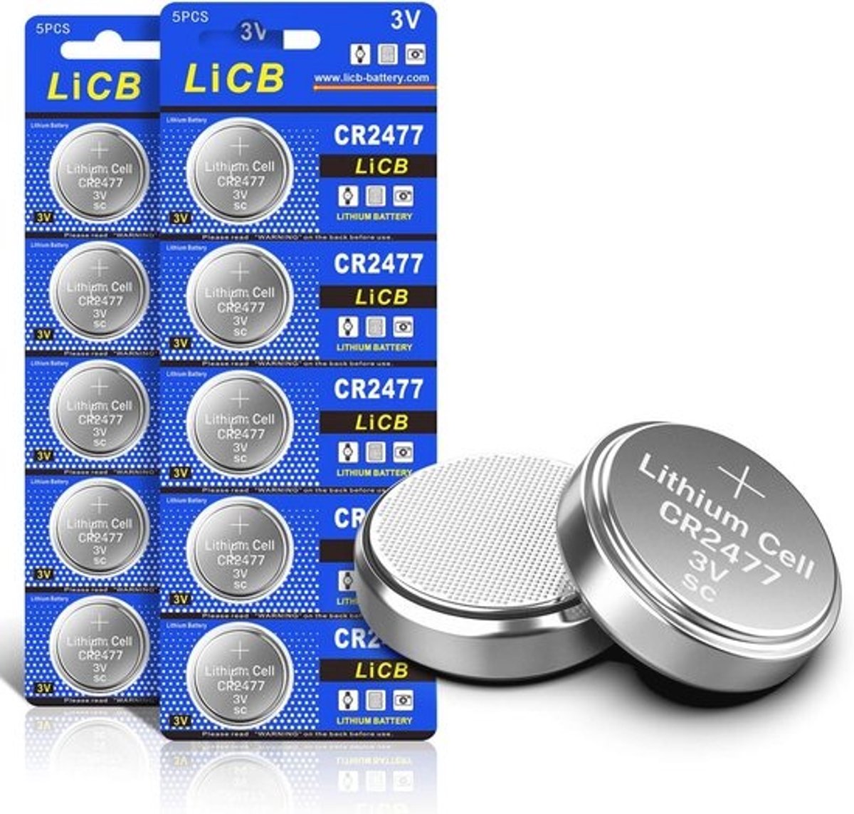 CR2477 3V Lithium Knoopcellen - Lange Levensduur en Hoge Kapaciteit