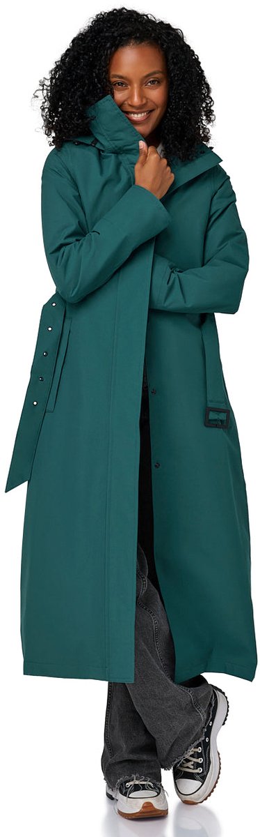 Happy Rainy Days Lange Regenjas Dames Montreal Teal