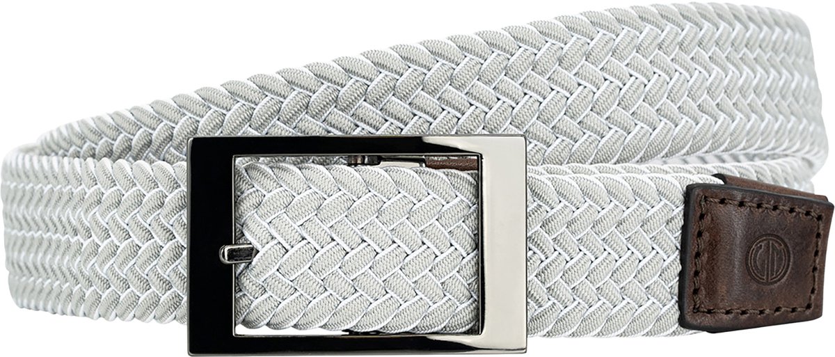 LINDENMANN leren heren riem - wit