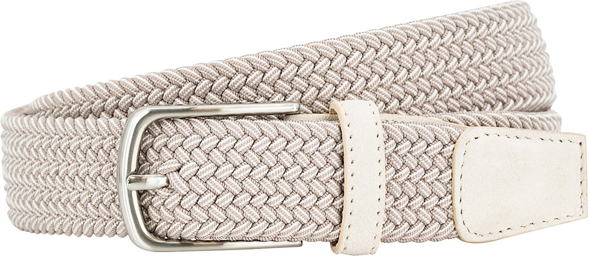 LINDENMANN leren heren riem - zand