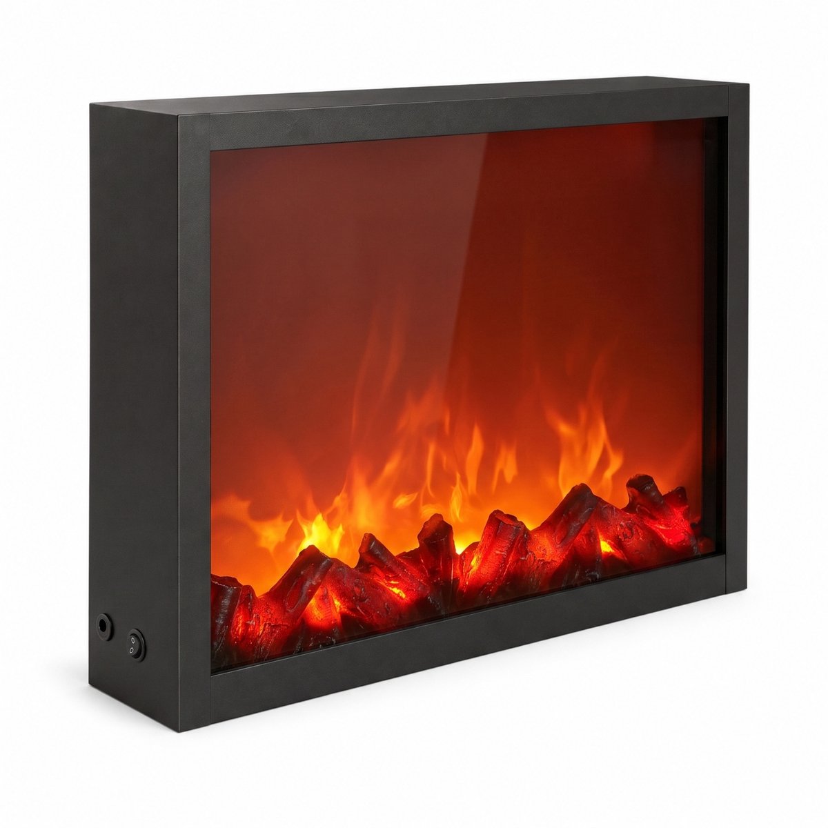 Decoratieve LED-haard, van metaal, 10 x 41 x 35 cm