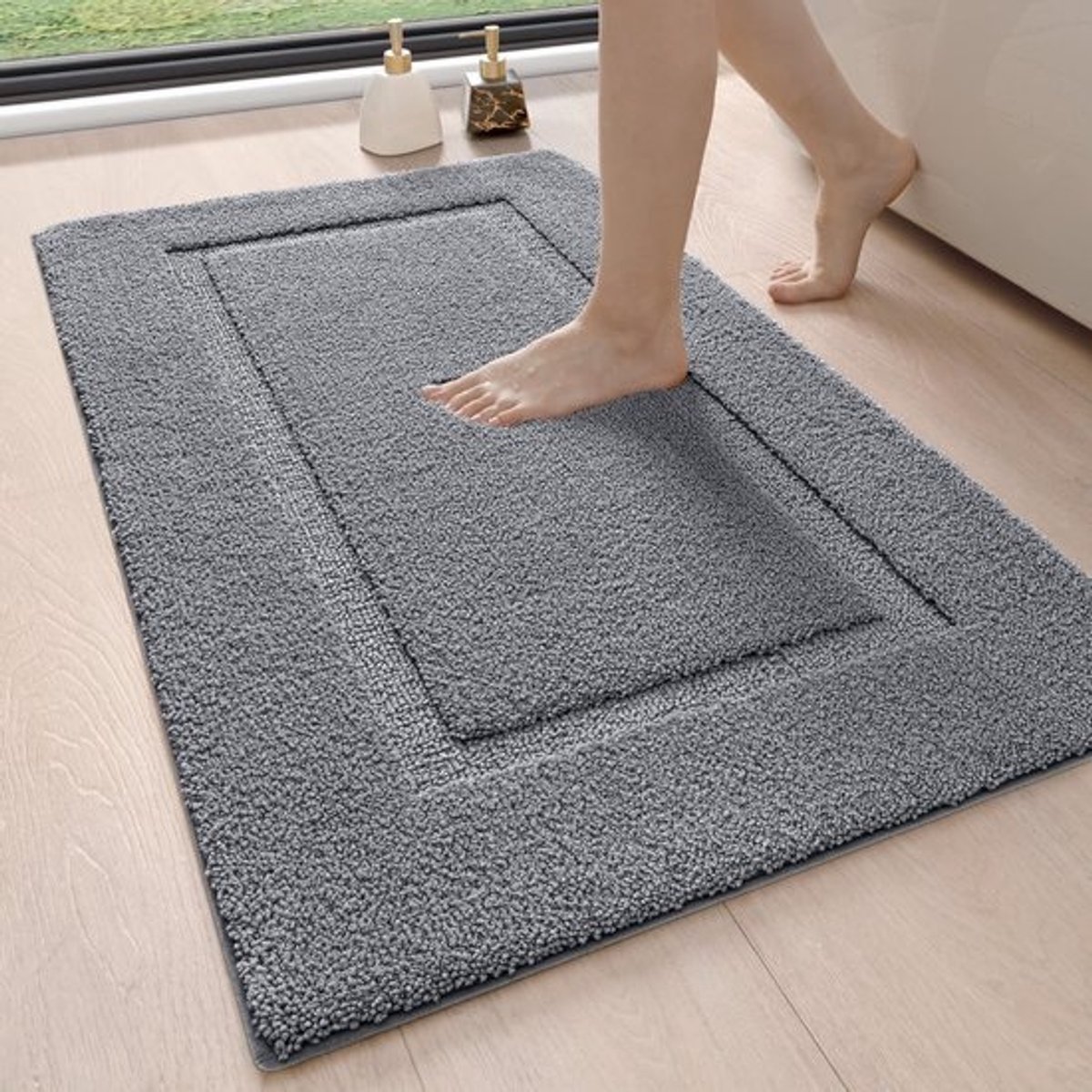 Absorberende Badmat 60 x 90 cm - Antislip en Machinewasbaar - Ideaal voor Badkamer, Keuken en Slaapkamer