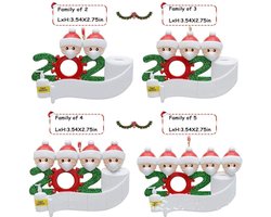 Llv Familie Kerst Decoratie Hanger 2.3.4.5 Hoofd Combinatieset