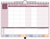 SuccesPlanner Familieplanner 2027 - Muurkalender voor 5 personen - voor het hele gezin - leuke quotes - maaltijdplanner (A4-formaat) - Hangkalender