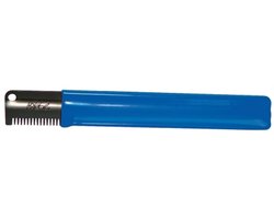 Trimmes VIVOG - Ergonomisch Blauw - 15cm, Voor Honden Kop en Oren, Verwijdert Dode Haren
