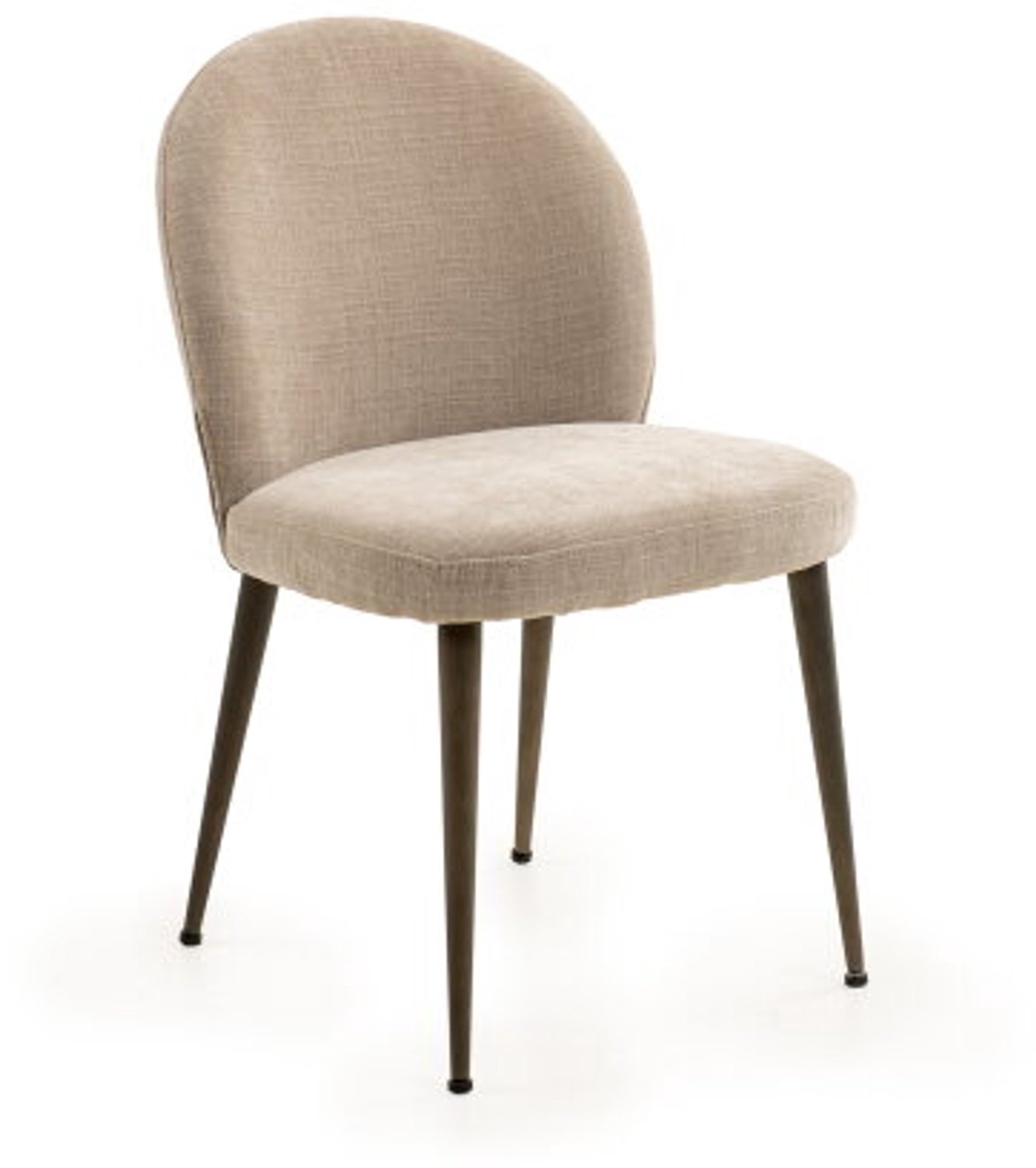 Moods Collection Eetkamerstoel Berlin Orion anodic bruin - Be cotton sand 04
