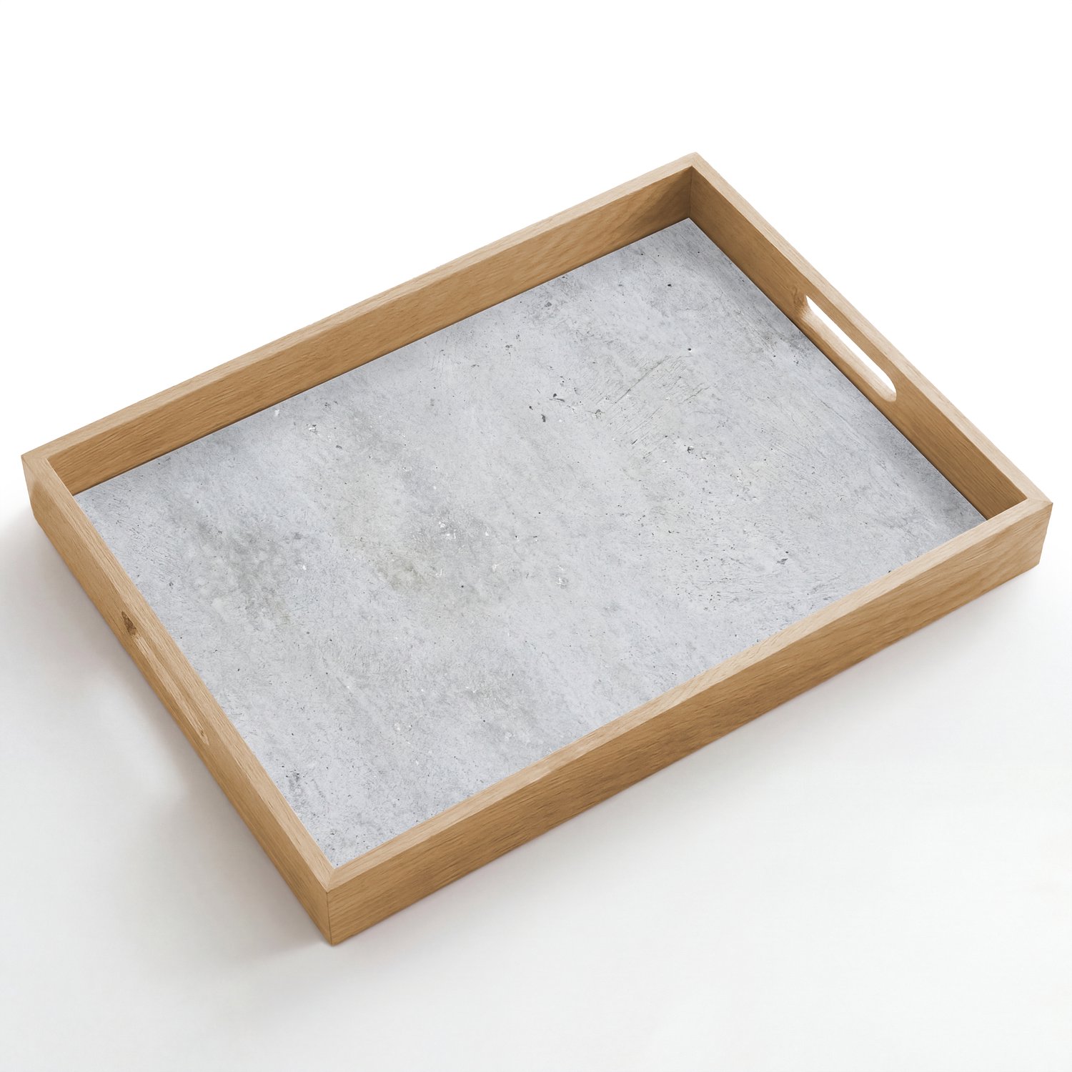 Dienblad hout 50x35 cm - Schootdienblad - Beton - Textuur - Achtergrond - Grijs - Industrieel - Borrelplank rechthoek - Plateau dienbladen