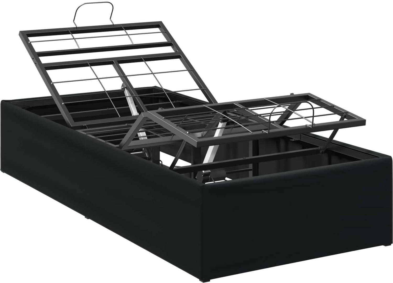 vidaXL Elektrisch - Verstelbaar - Bed - Frame - Zwart - 190 - x - 90 - x - 33,5 cm - Staal