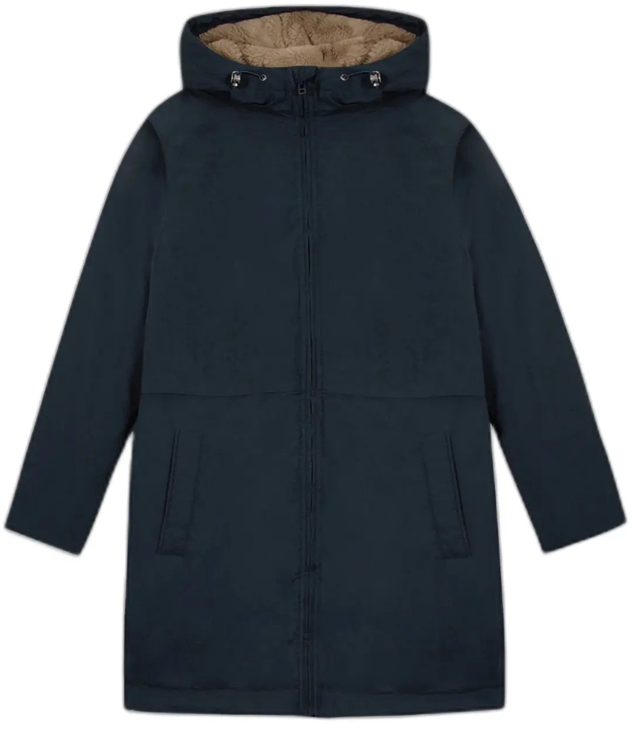 Lange jas voor dames TBS Susanlon Blauw