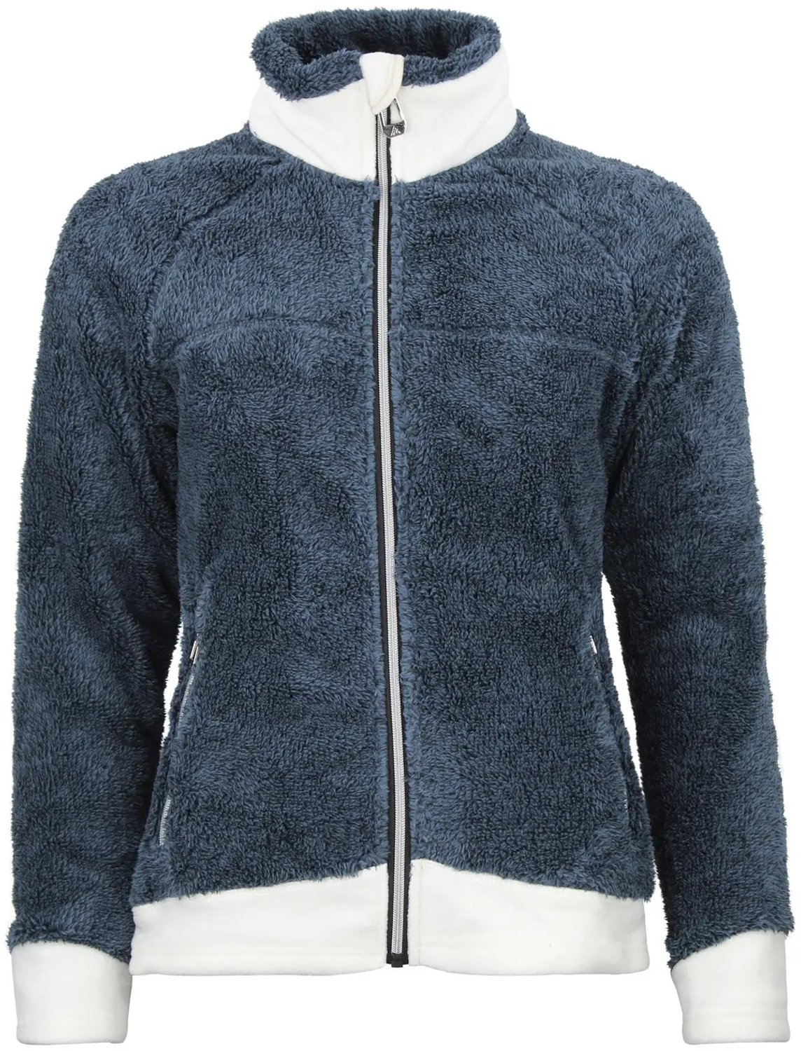 Damesfleece met rits Peak Mountain Sherpa 300G Blauw
