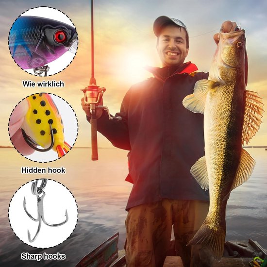 Complete Hengelset - Universeel - 130-delige Gereedschapskist met Accessoires - Voor Snoek, Forel en Snoekbaars — afbeelding 5