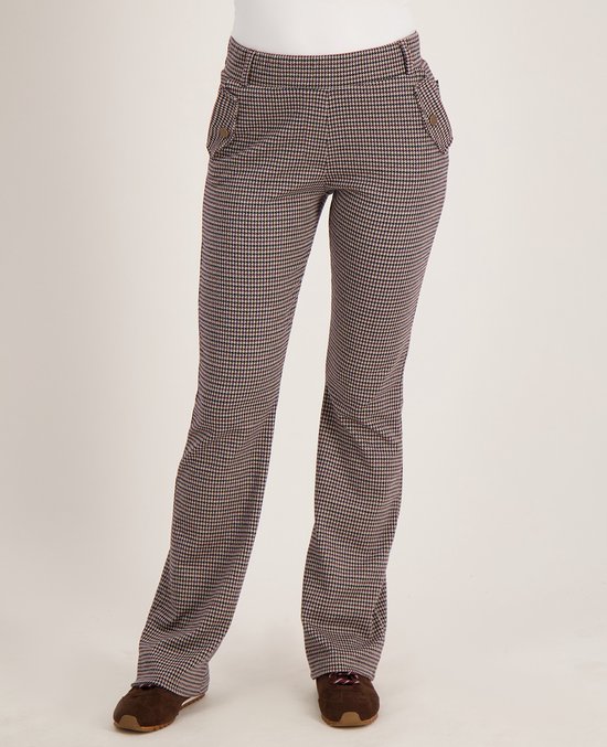 Je m'appelle Dames Broek Flared fit Met stretch - Rood - Maat M