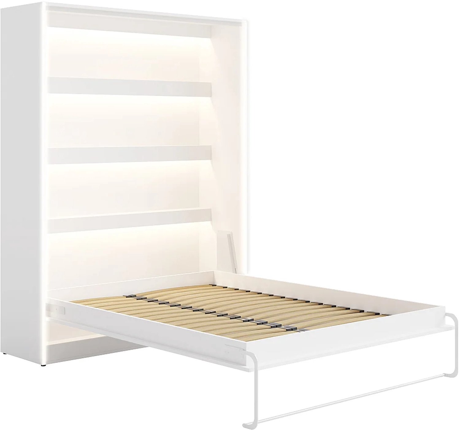 Vente-unique Bedkast hout wit 140 x 200 cm