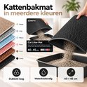 BOTC kattenbakmat van 60x45cm in diverse kleuren, met honingraatstructuur, waterbestendig en dubbellaags.