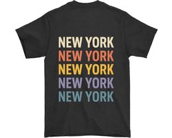 New York Shirt – NEW YORK NEW YORK NEW YORK NEW YORK NEW YORK NEW YORK – Reis Outfit – Unisex T-Shirt voor Dames & Heren – Leuk Cadeau voor New York Fans