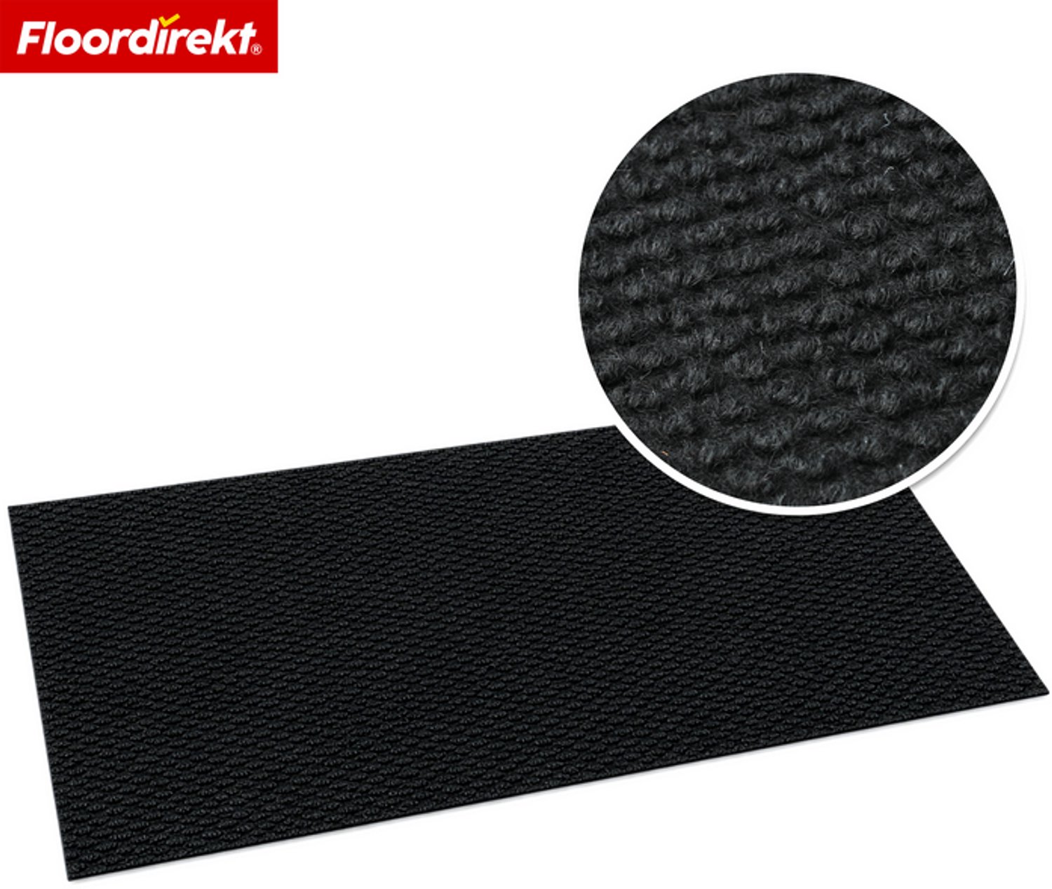 Floordirekt Hong Kong Pro Schoonloopmat - Antislip - Zwart - 100 x 100 cm